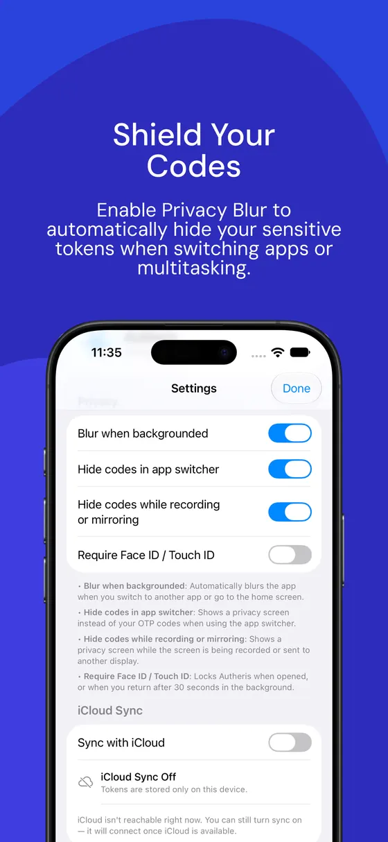 Autheris 2.0 App Store screenshot 8 of 10